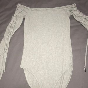 Off the shoulder body suit